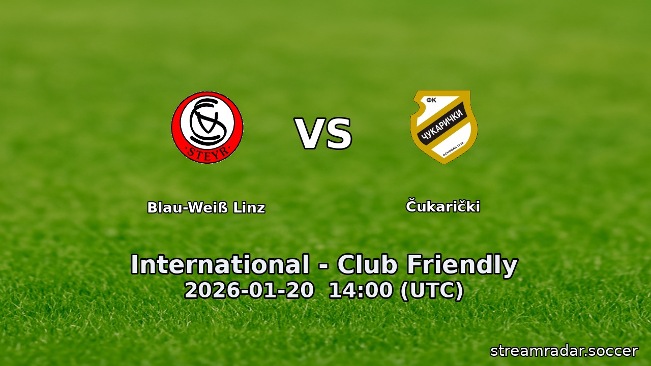 Blau-Weiß Linz vs Čukarički