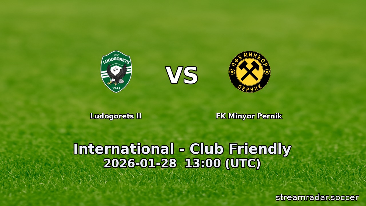 Ludogorets II vs FK Minyor Pernik