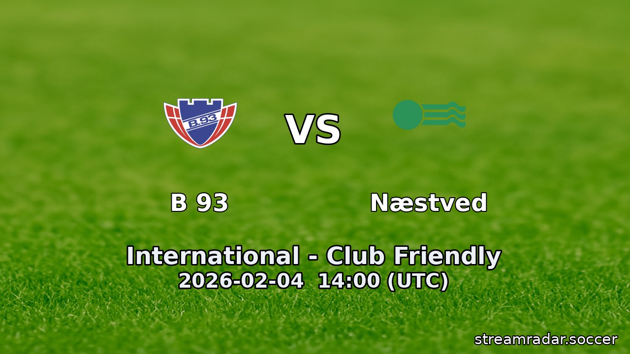 B 93 vs Næstved