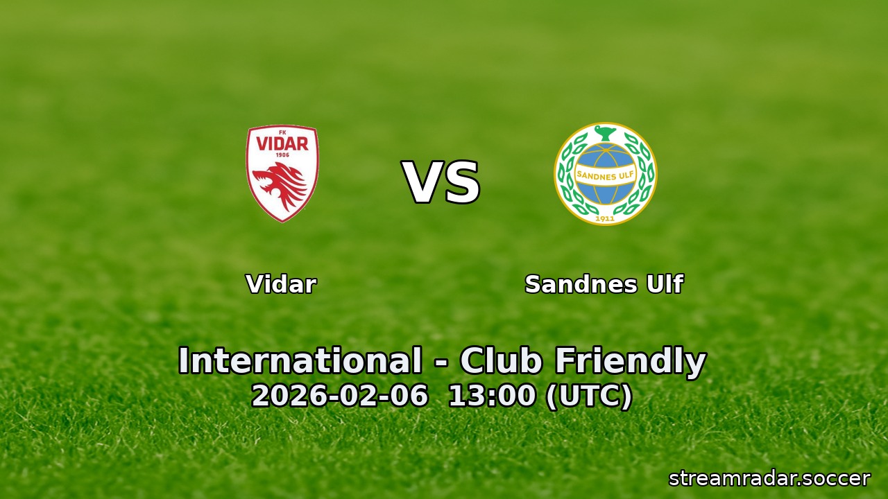 Vidar vs Sandnes Ulf