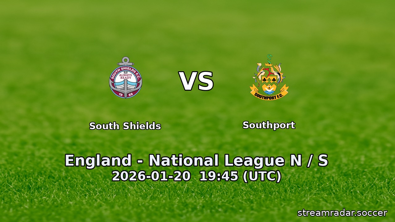 South Shields vs Southport