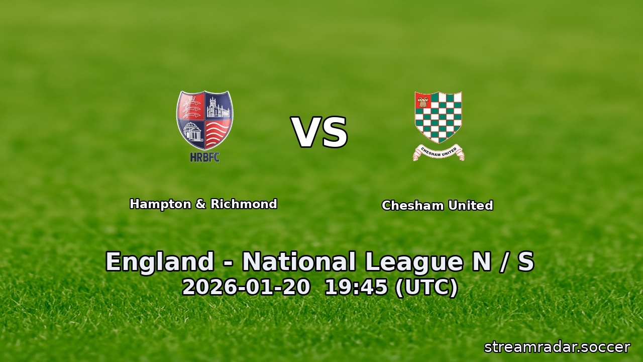 Hampton & Richmond vs Chesham United