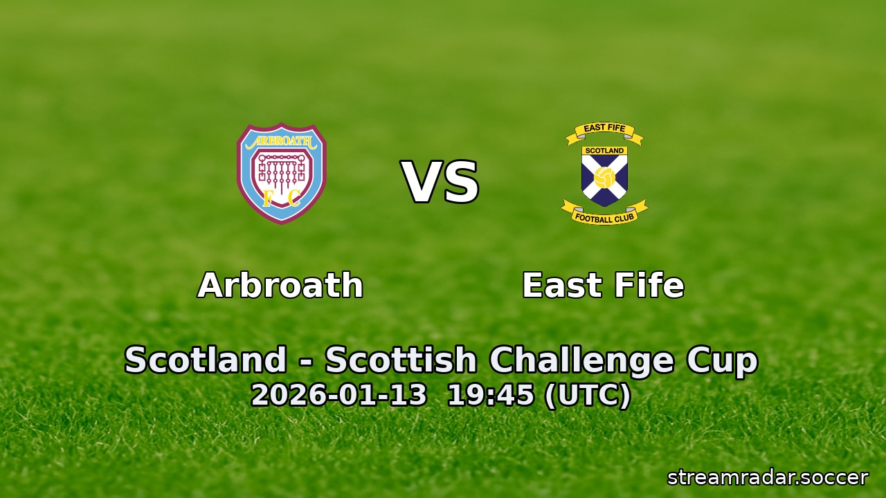 Arbroath vs East Fife