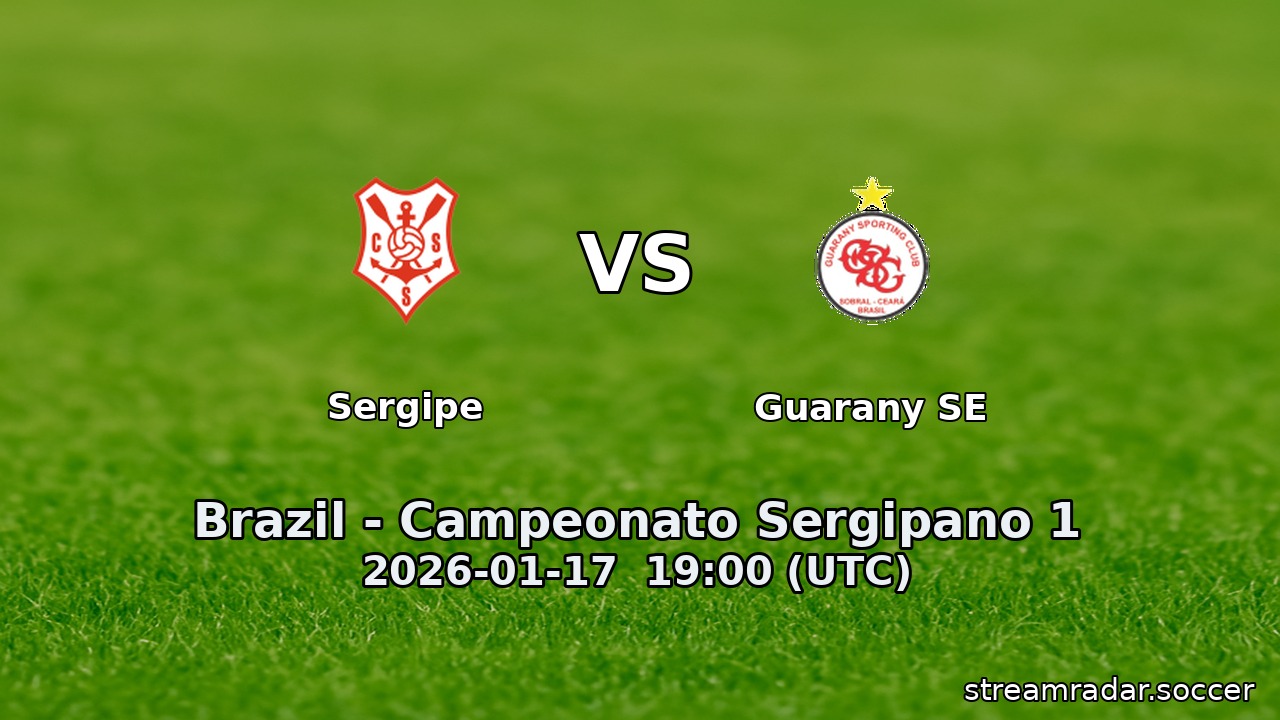 Sergipe vs Guarany SE