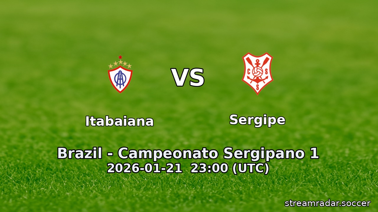 Itabaiana vs Sergipe