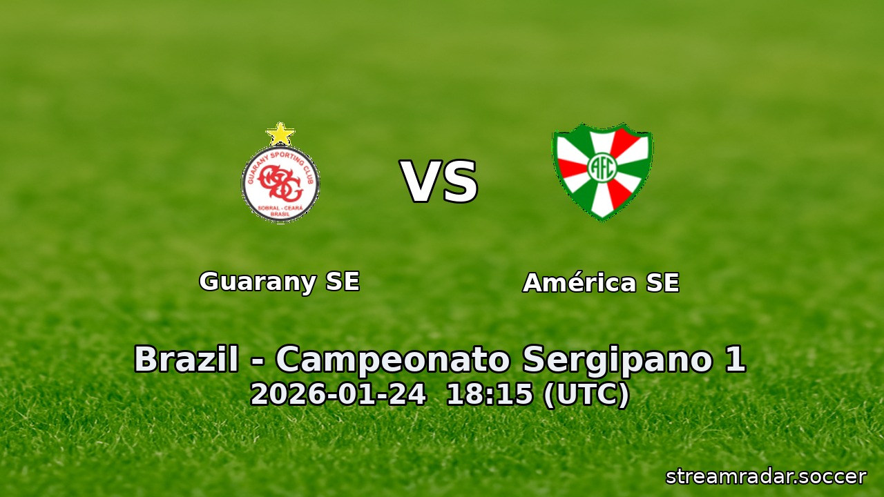 Guarany SE vs América SE