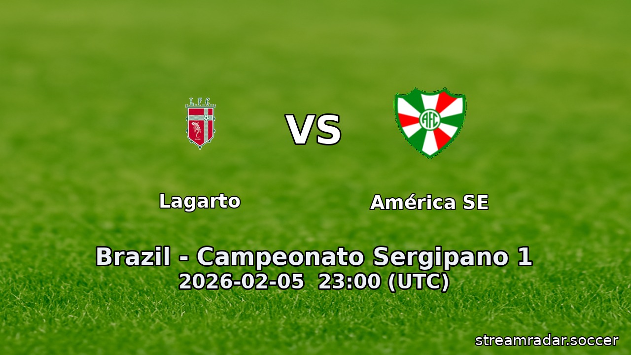 Lagarto vs América SE