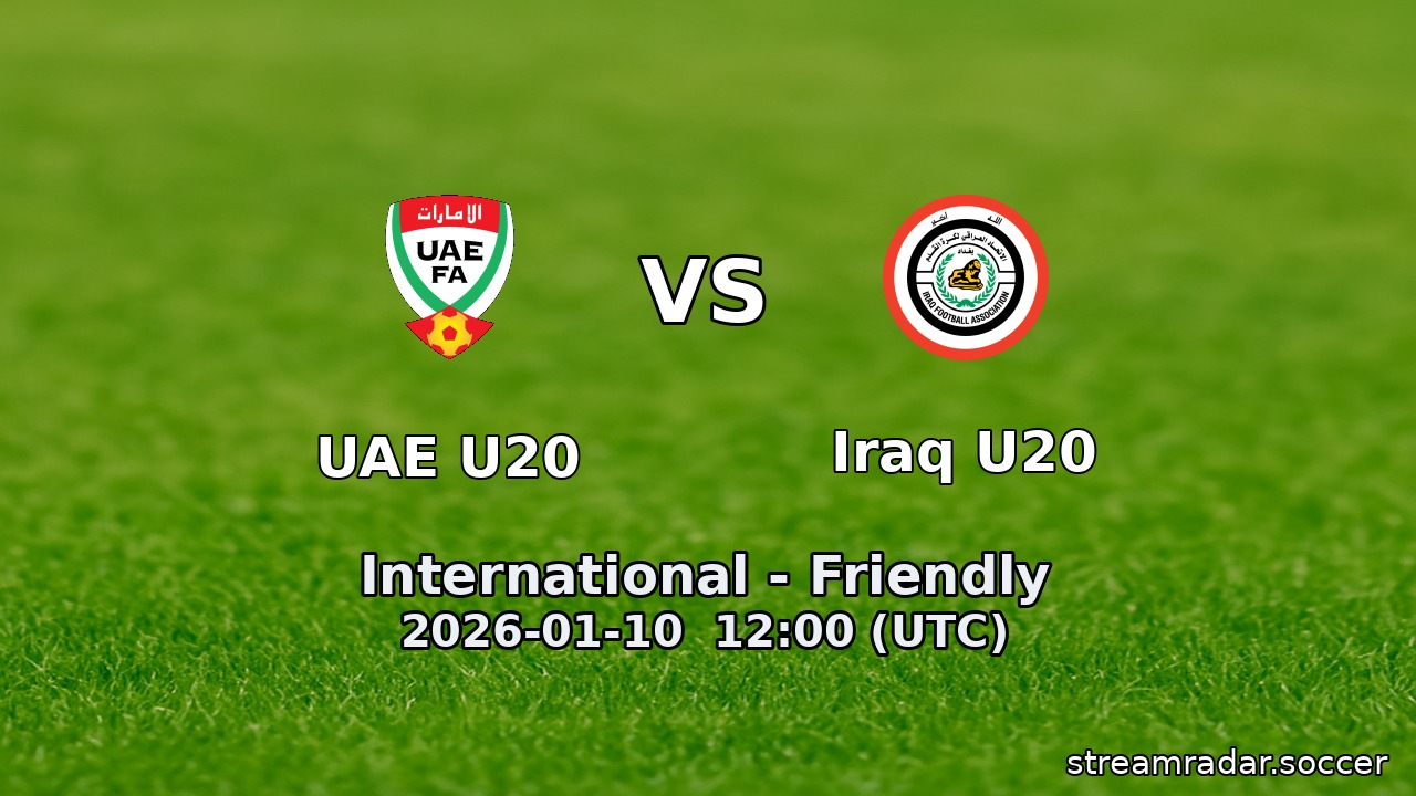 UAE U20 vs Iraq U20