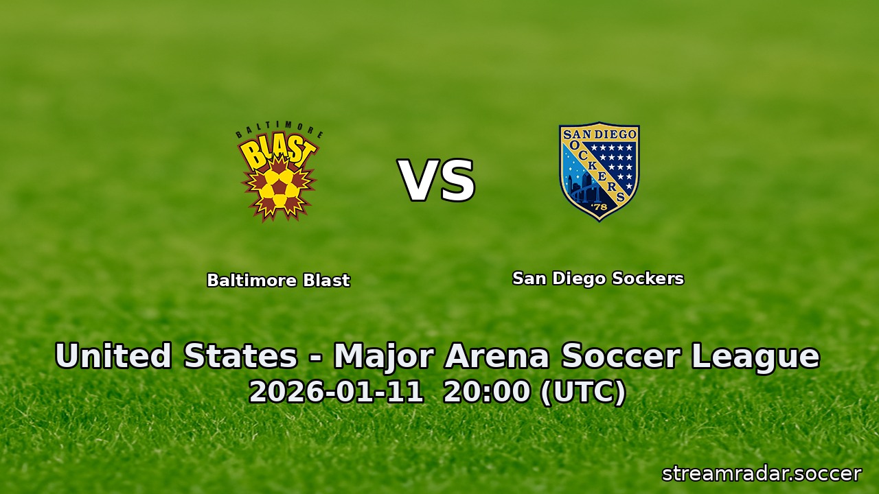 Baltimore Blast vs San Diego Sockers