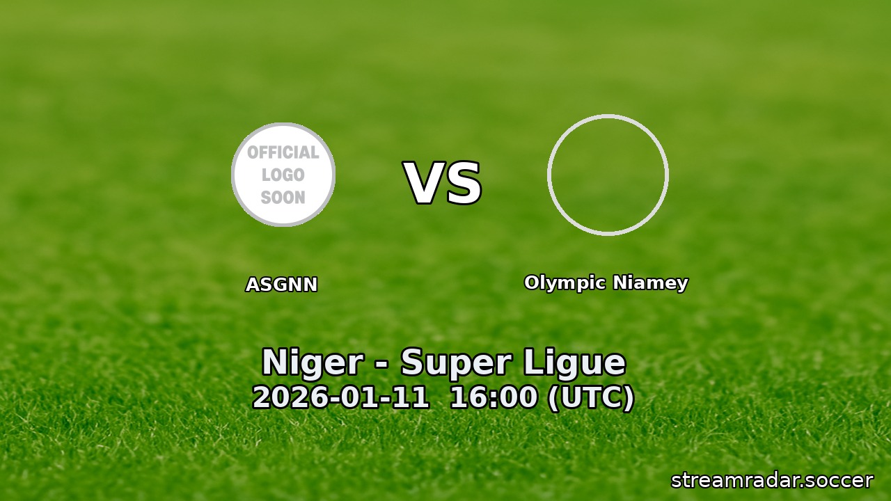 ASGNN vs Olympic Niamey