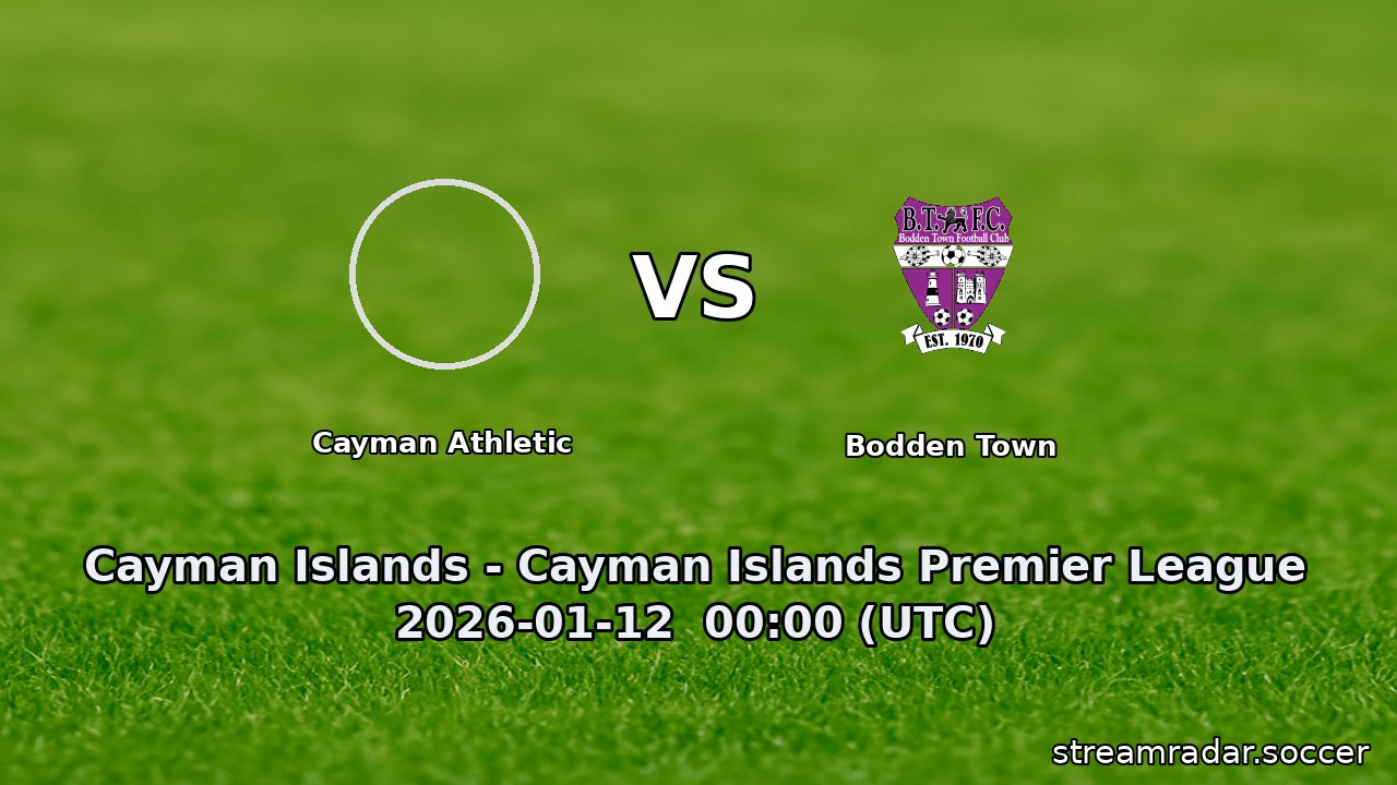 Cayman Athletic vs Bodden Town