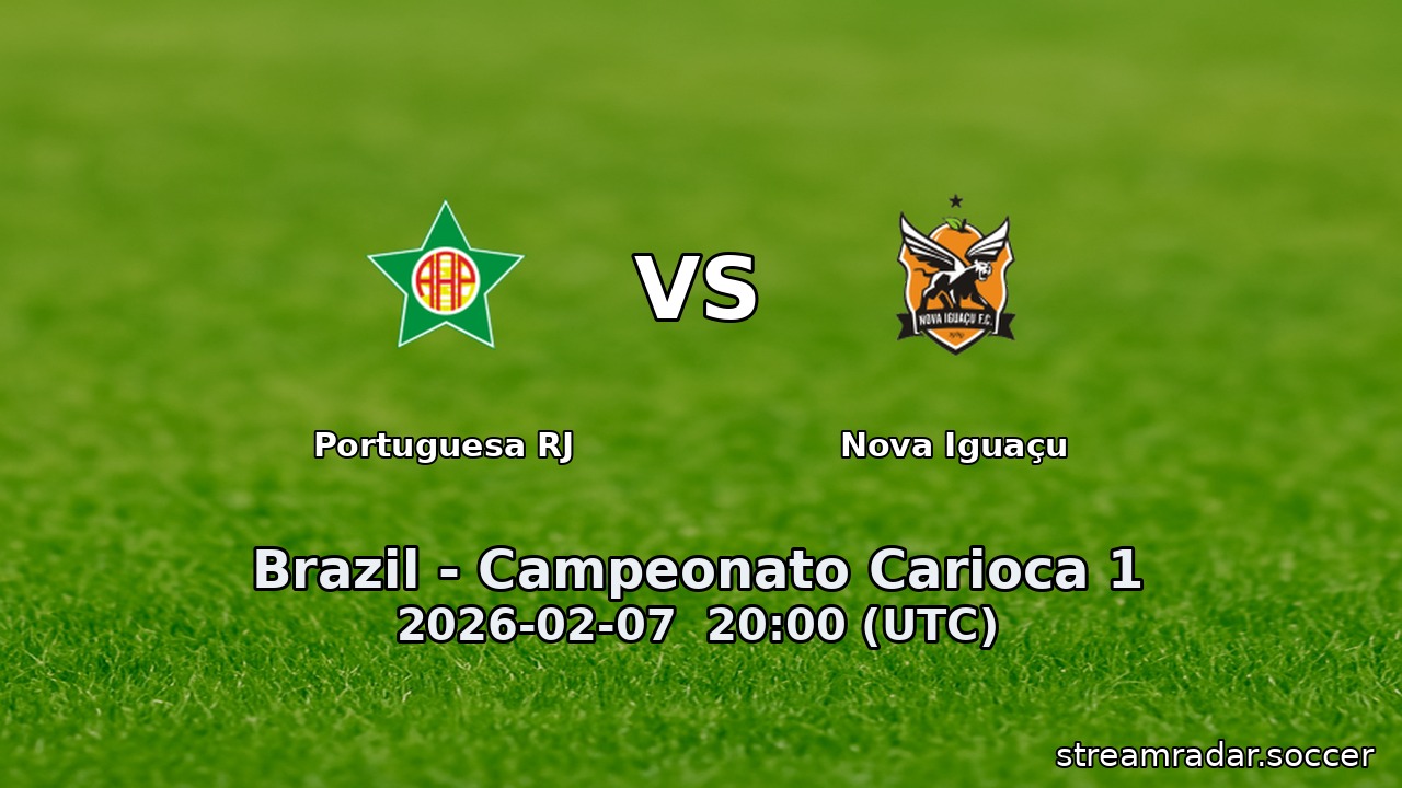 Portuguesa RJ vs Nova Iguaçu