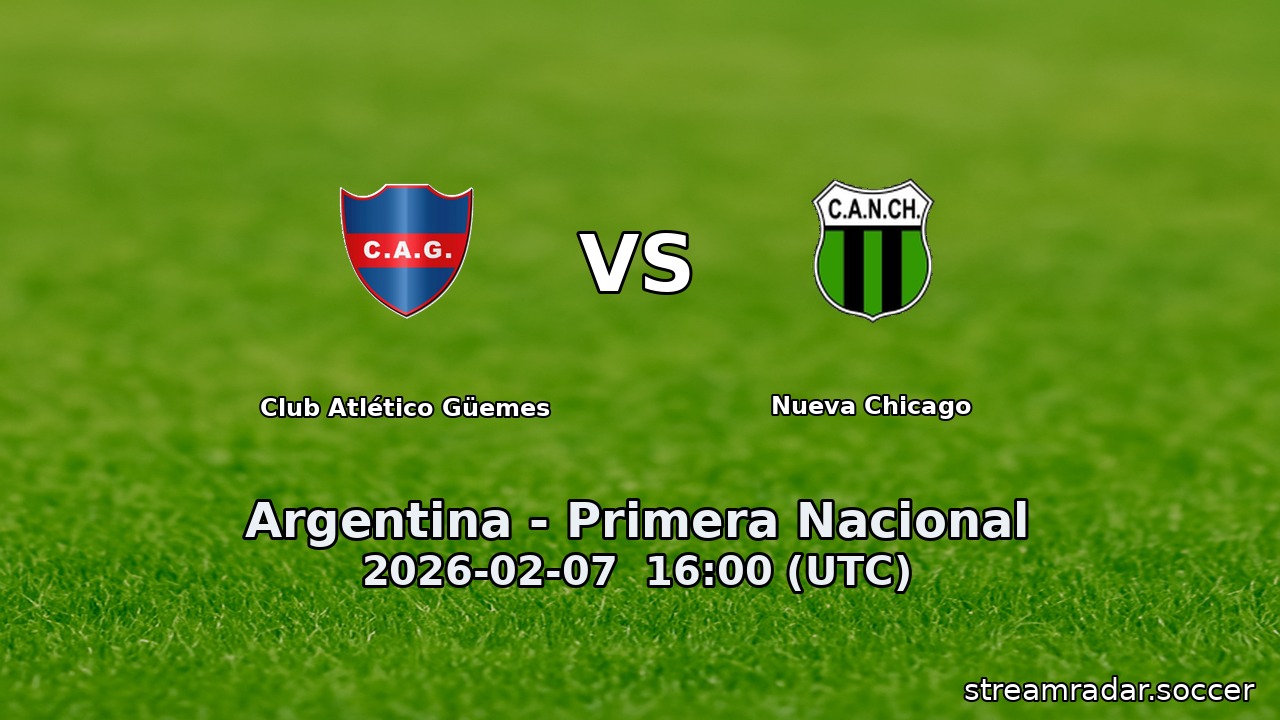 Club Atlético Güemes vs Nueva Chicago