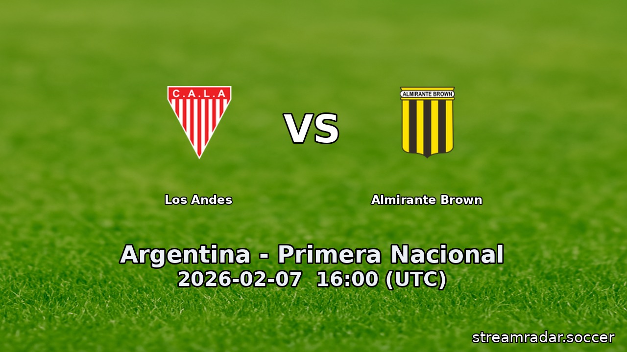 Los Andes vs Almirante Brown