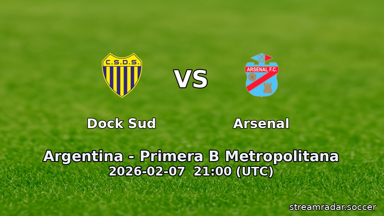 Dock Sud vs Arsenal