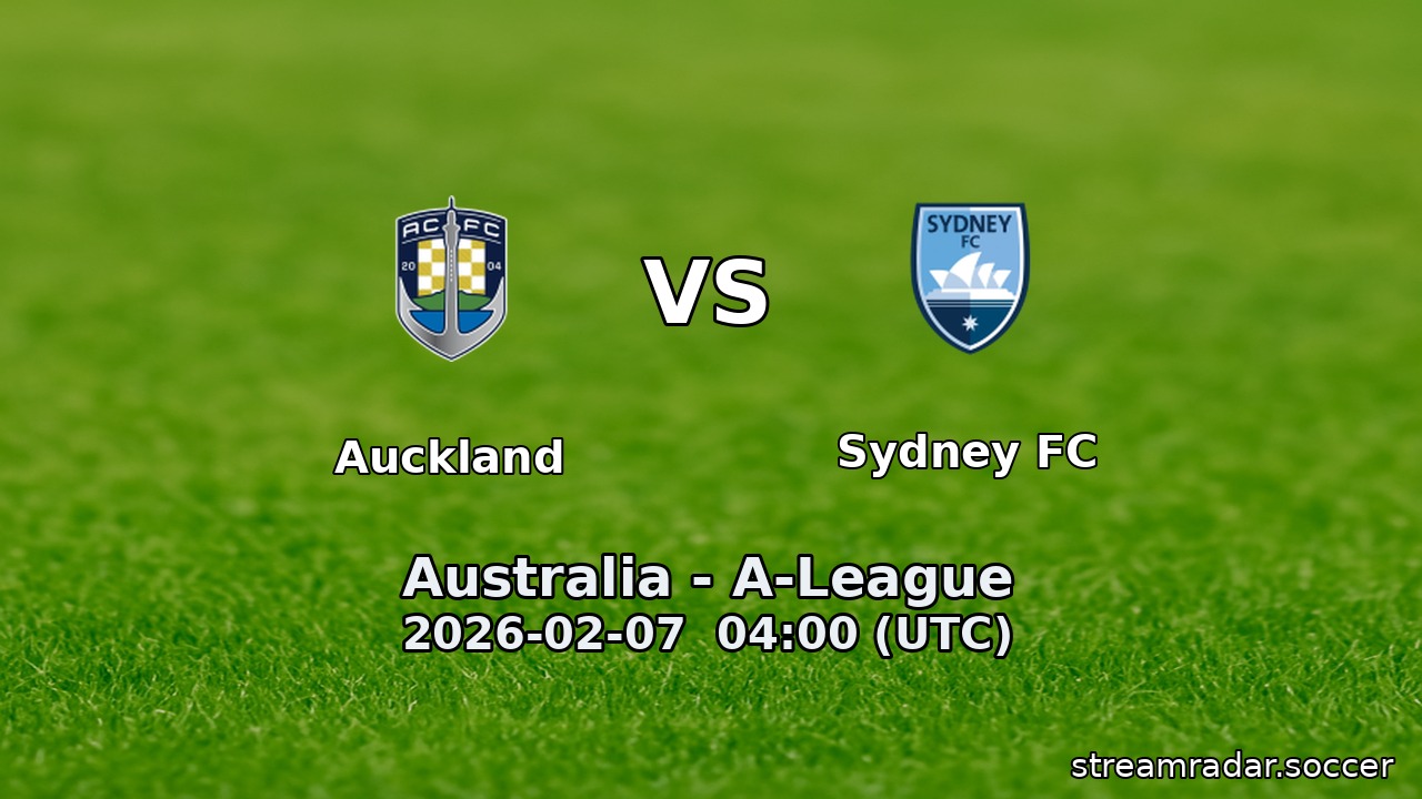 Auckland vs Sydney FC
