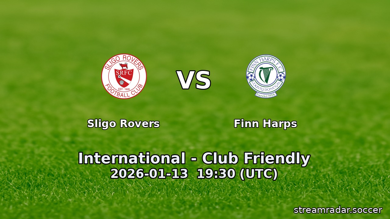 Sligo Rovers vs Finn Harps