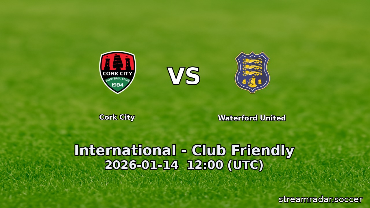 Cork City vs Waterford United