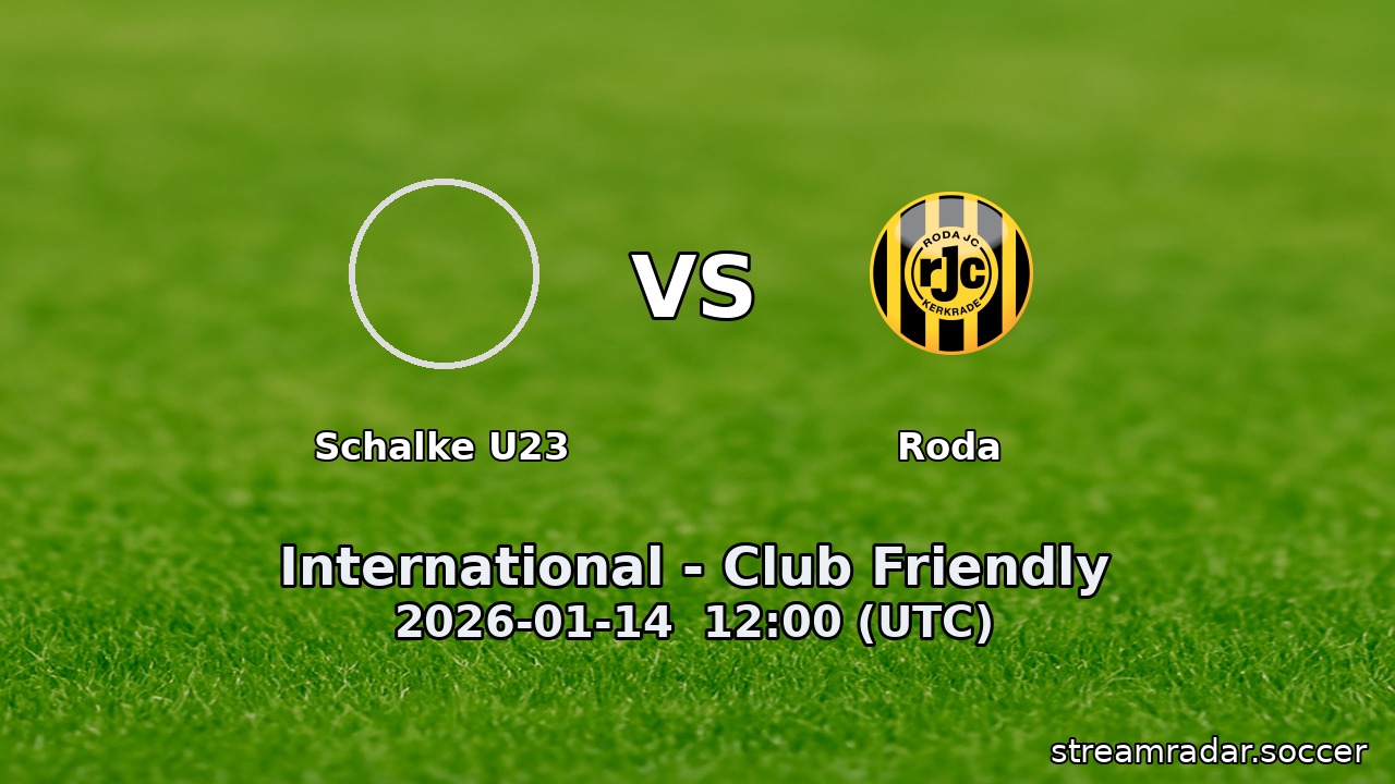 Schalke U23 vs Roda