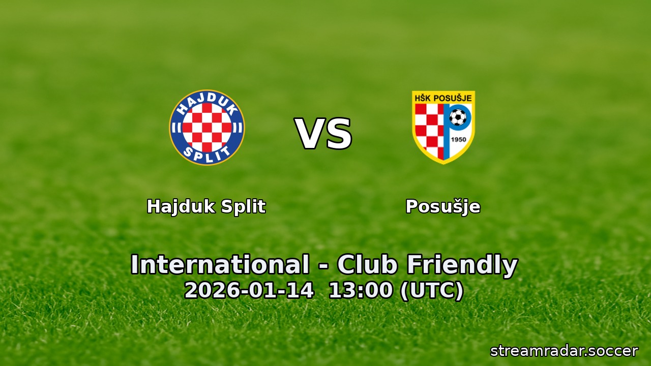 Hajduk Split vs Posušje