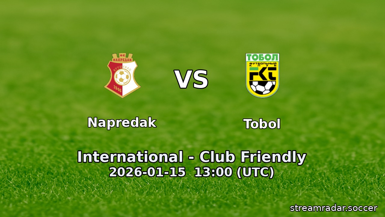 Napredak vs Tobol