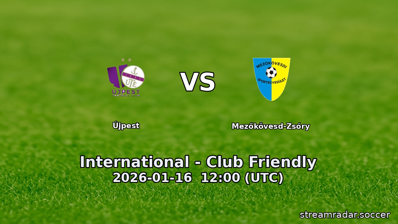 Újpest vs Mezőkövesd-Zsóry