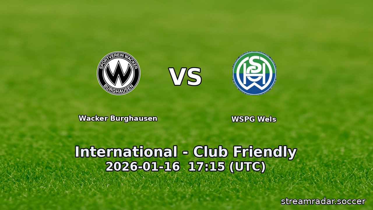 Wacker Burghausen vs WSPG Wels