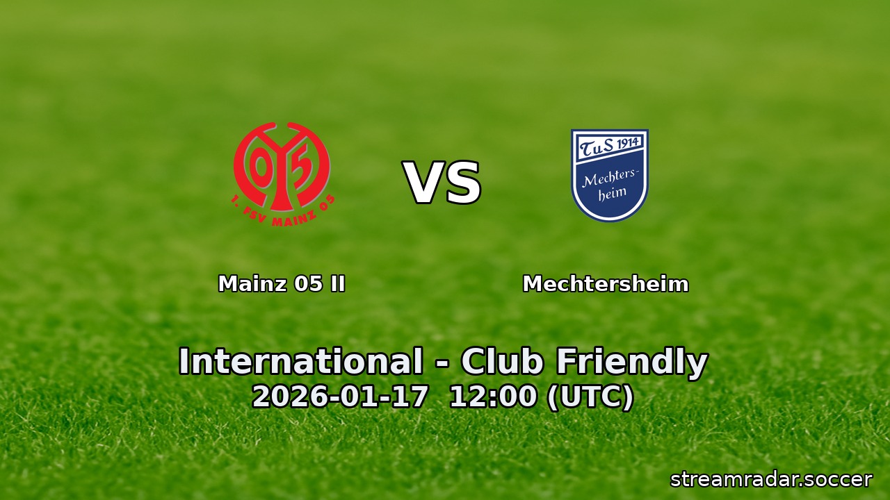 Mainz 05 II vs Mechtersheim