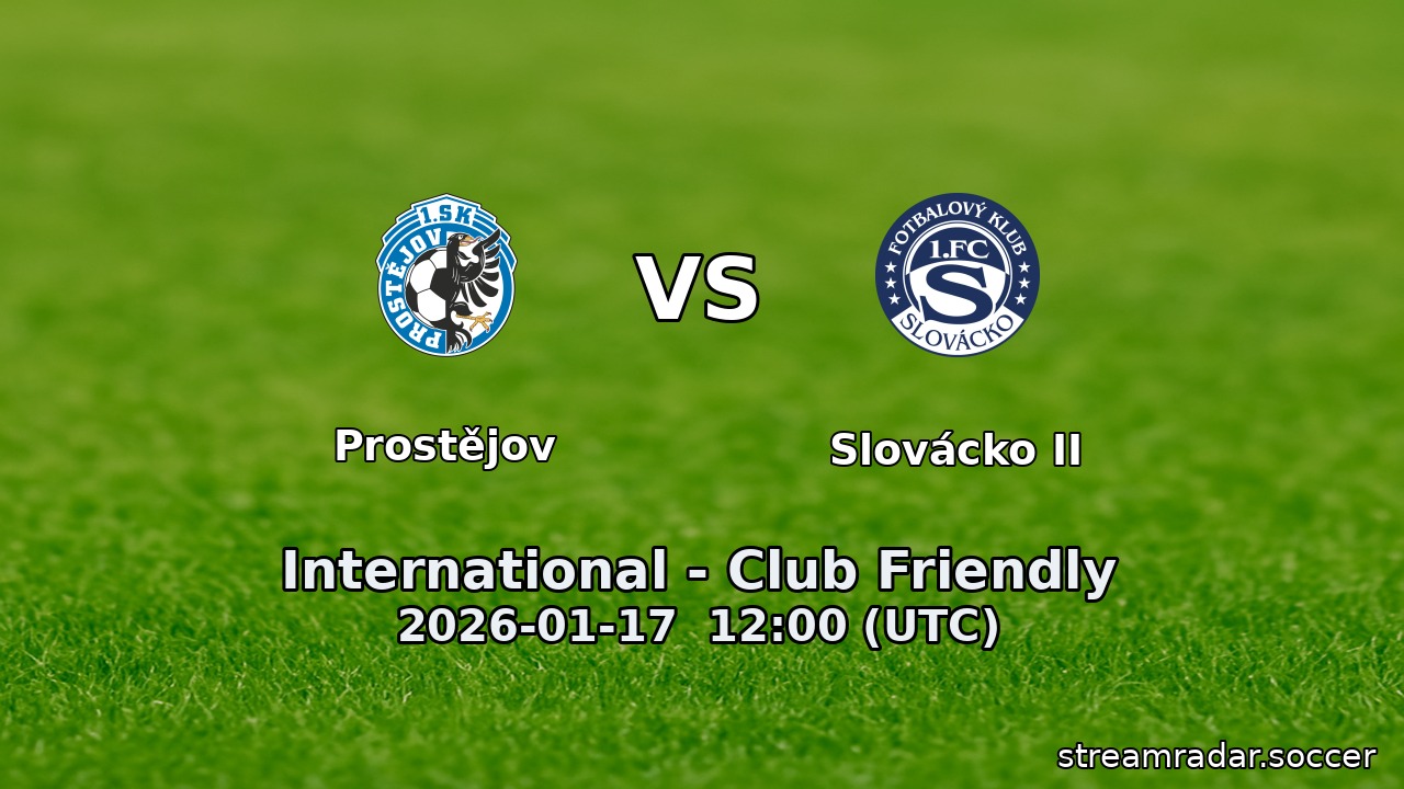 Prostějov vs Slovácko II