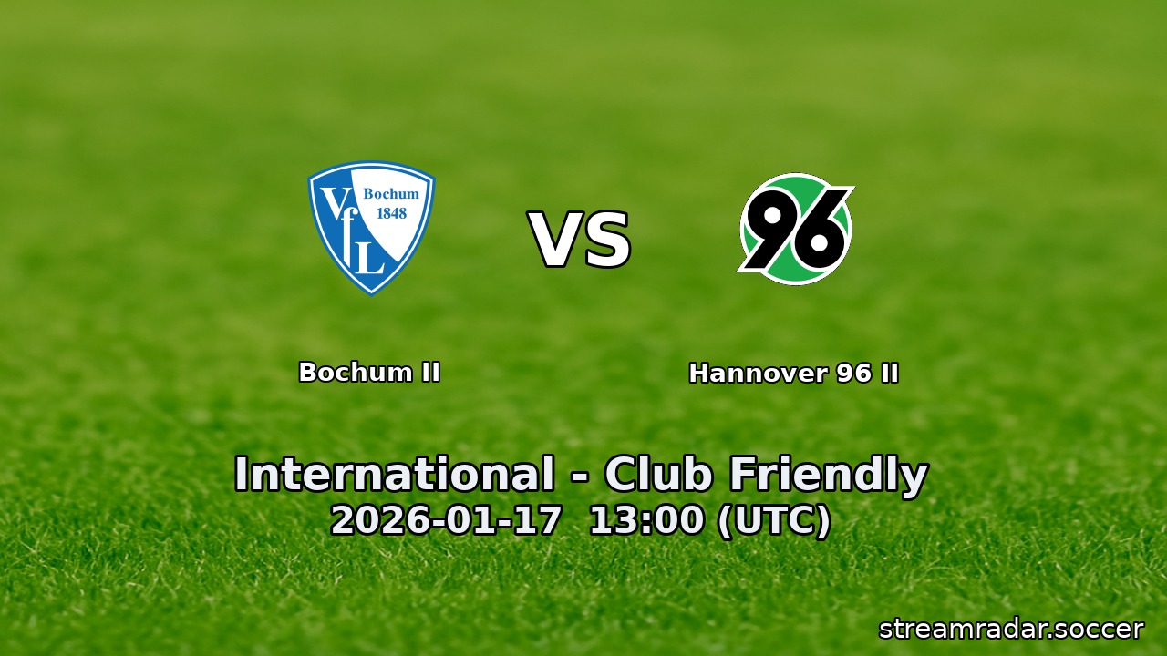 Bochum II vs Hannover 96 II