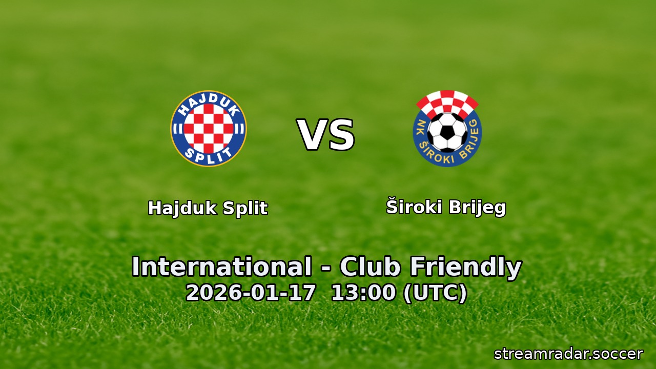 Hajduk Split vs Široki Brijeg