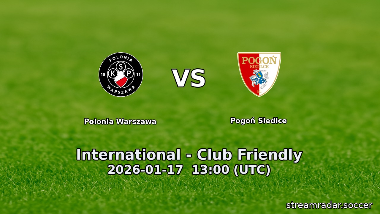 Polonia Warszawa vs Pogoń Siedlce