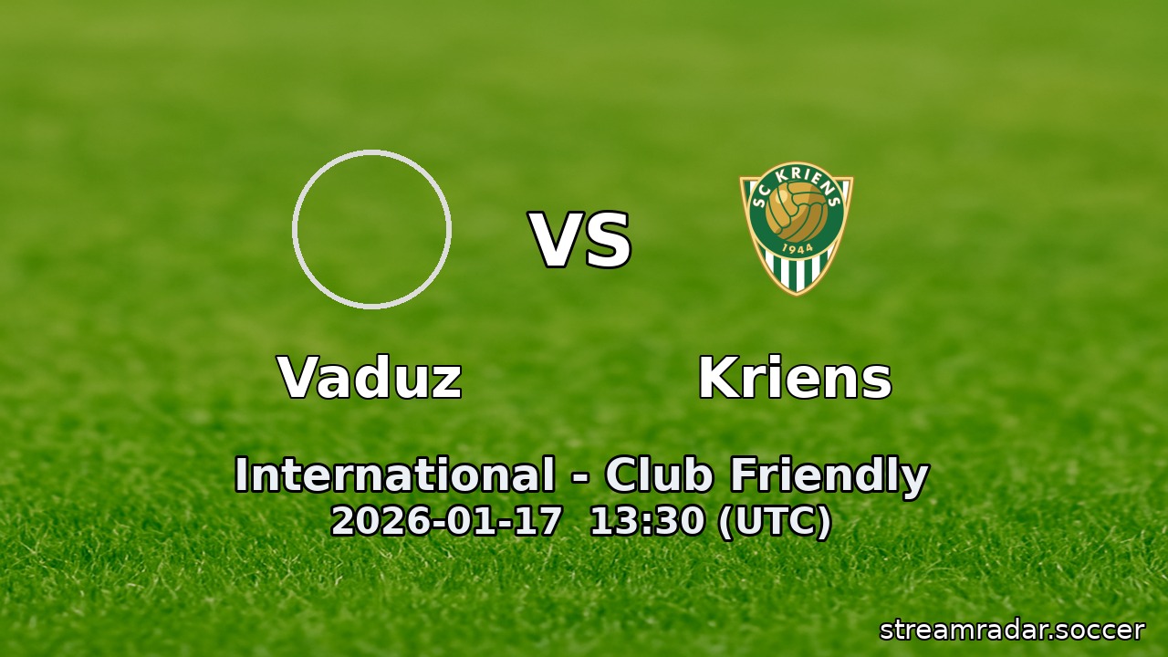 Vaduz vs Kriens