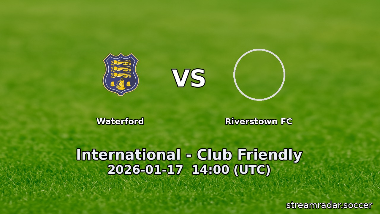 Waterford vs Riverstown FC