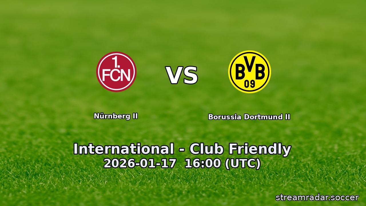 Nürnberg II vs Borussia Dortmund II