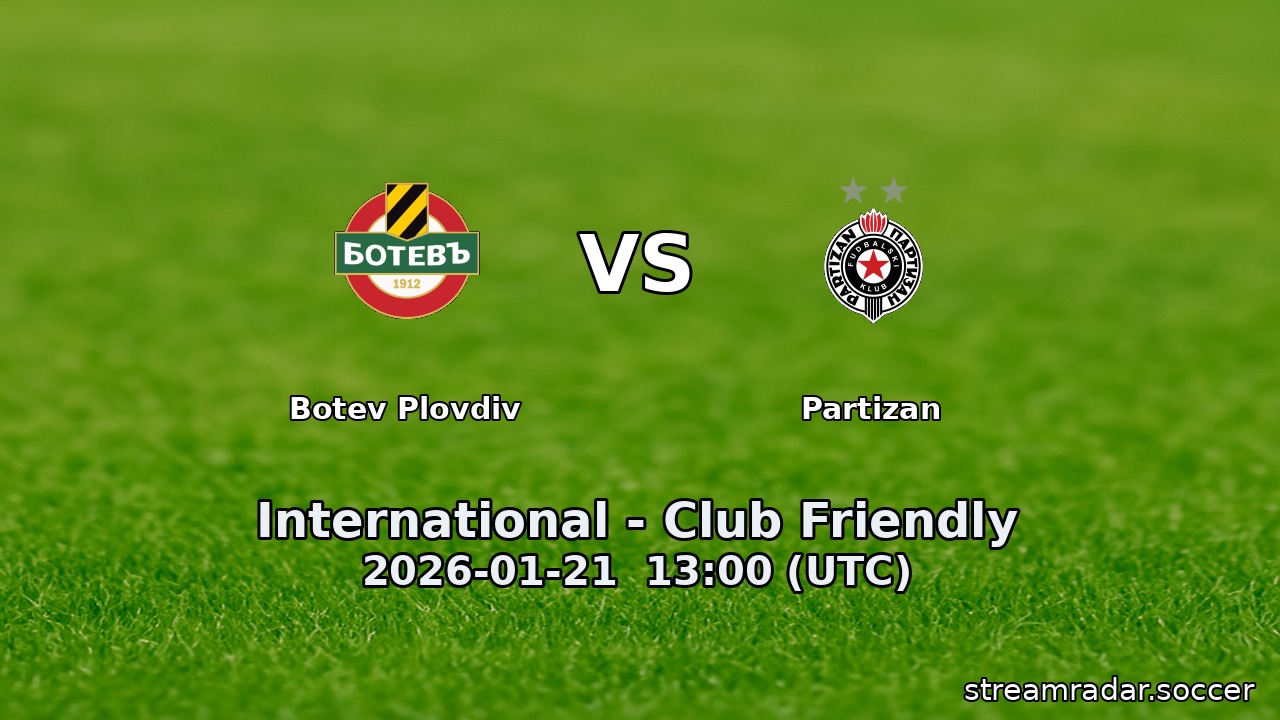 Botev Plovdiv vs Partizan