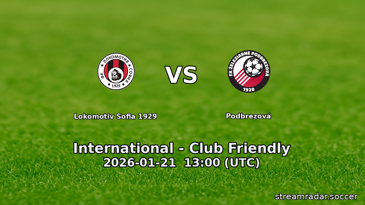 Lokomotiv Sofia 1929 vs Podbrezová