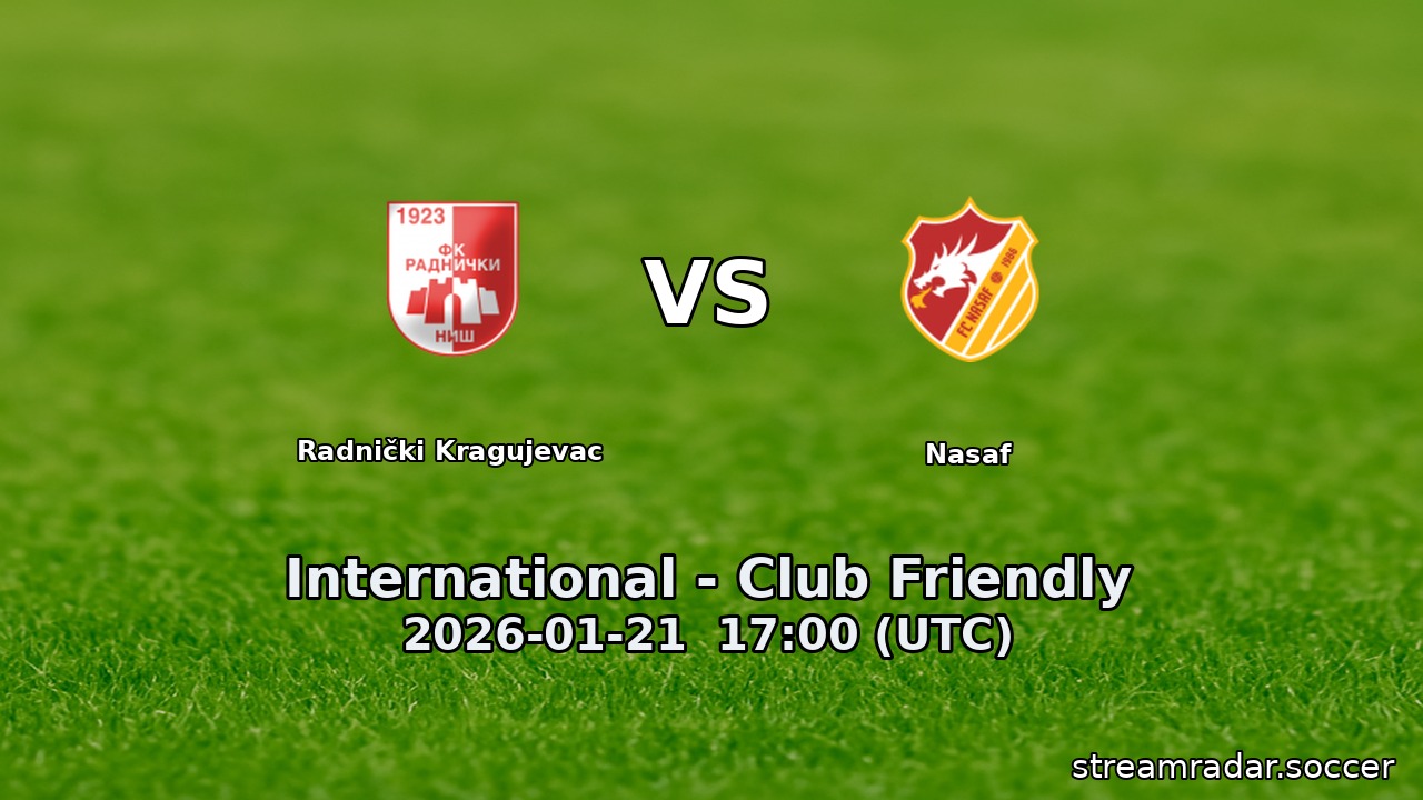Radnički Kragujevac vs Nasaf