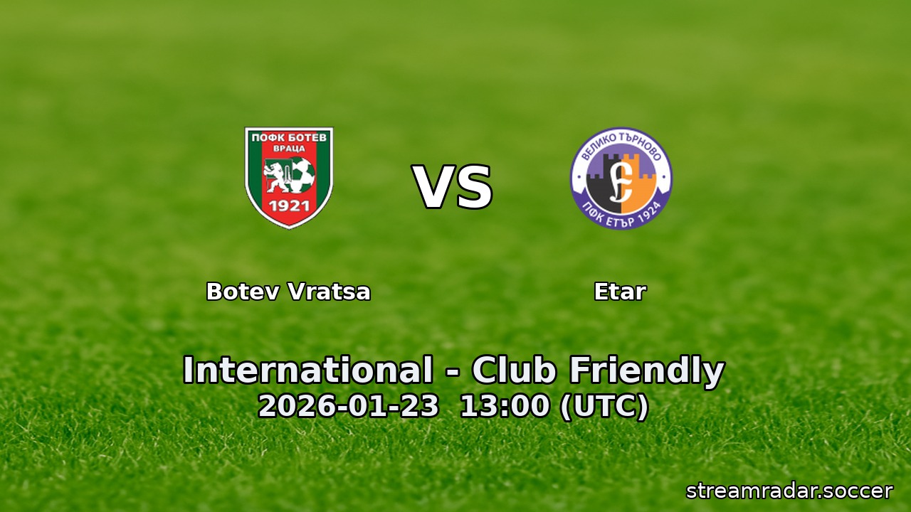 Botev Vratsa vs Etar
