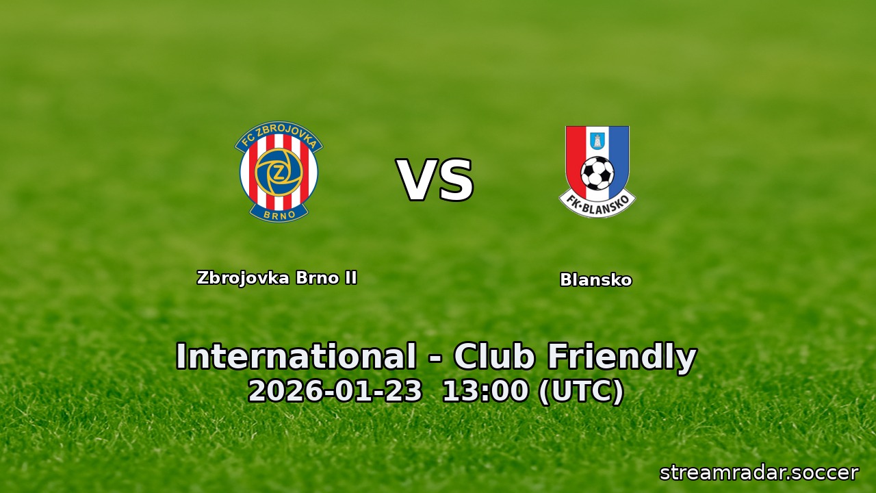 Blansko vs Zbrojovka Brno II