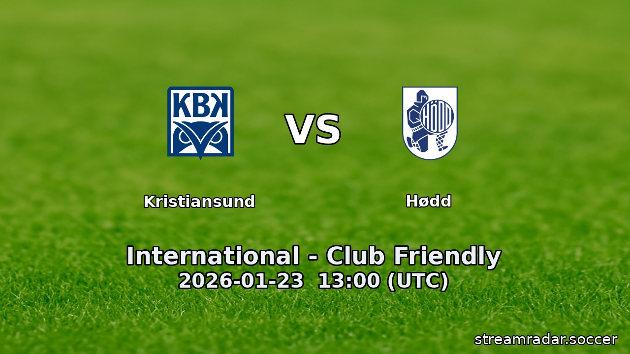 Kristiansund vs Hødd