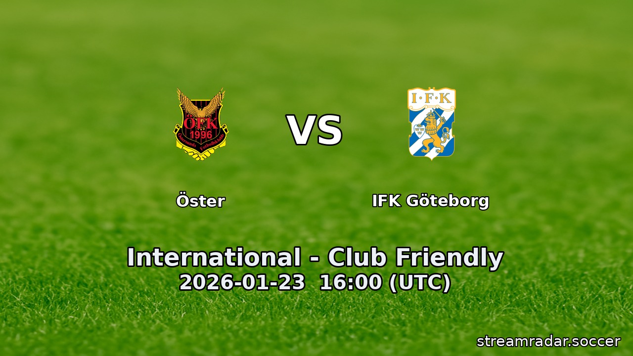 Öster vs IFK Göteborg