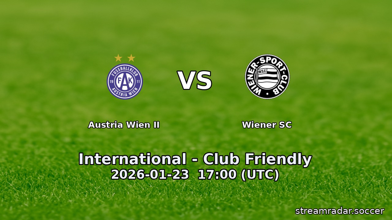 Austria Wien II vs Wiener SC