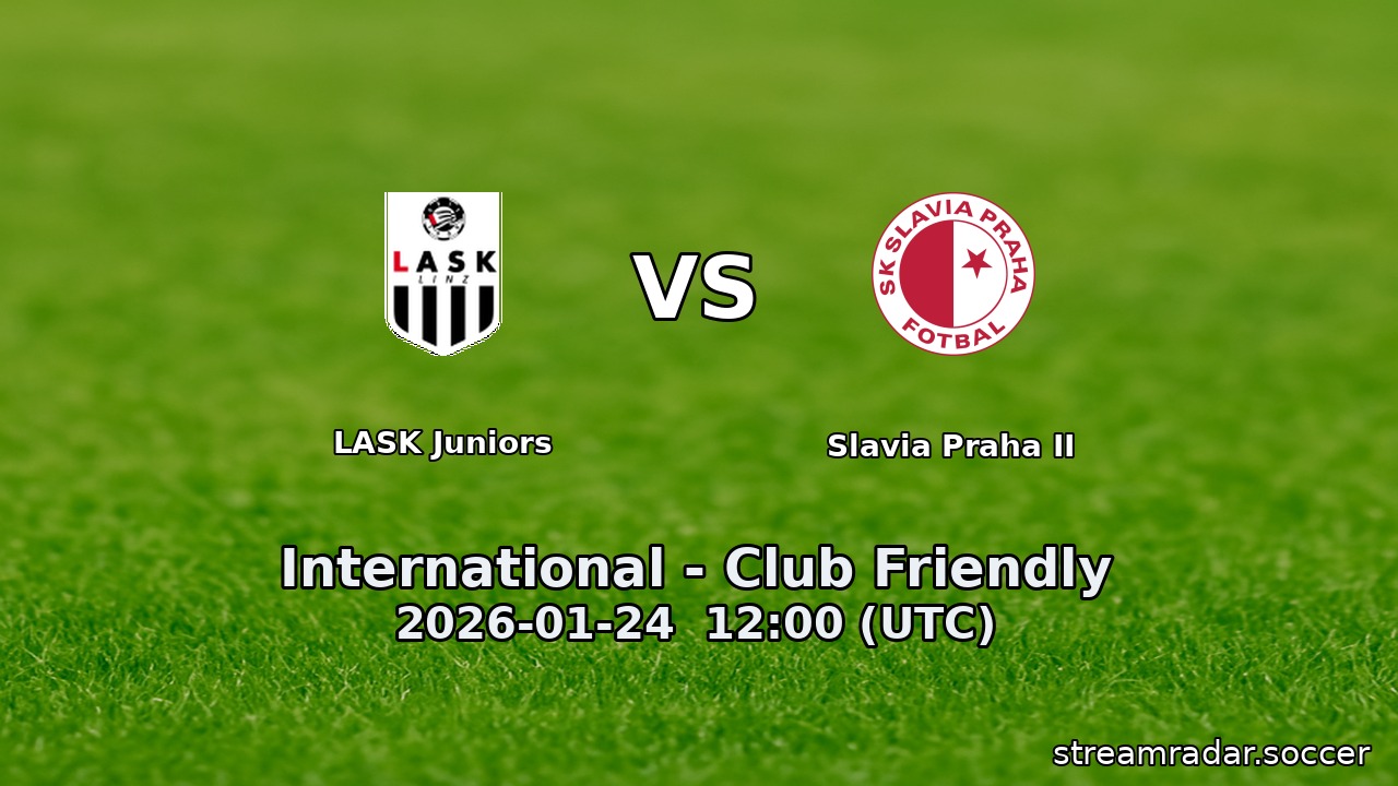 LASK Juniors vs Slavia Praha II