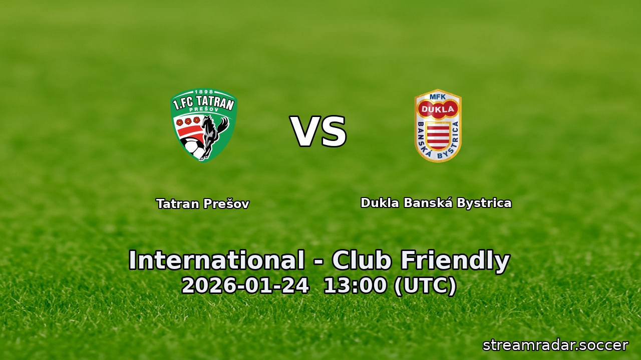 Tatran Prešov vs Dukla Banská Bystrica