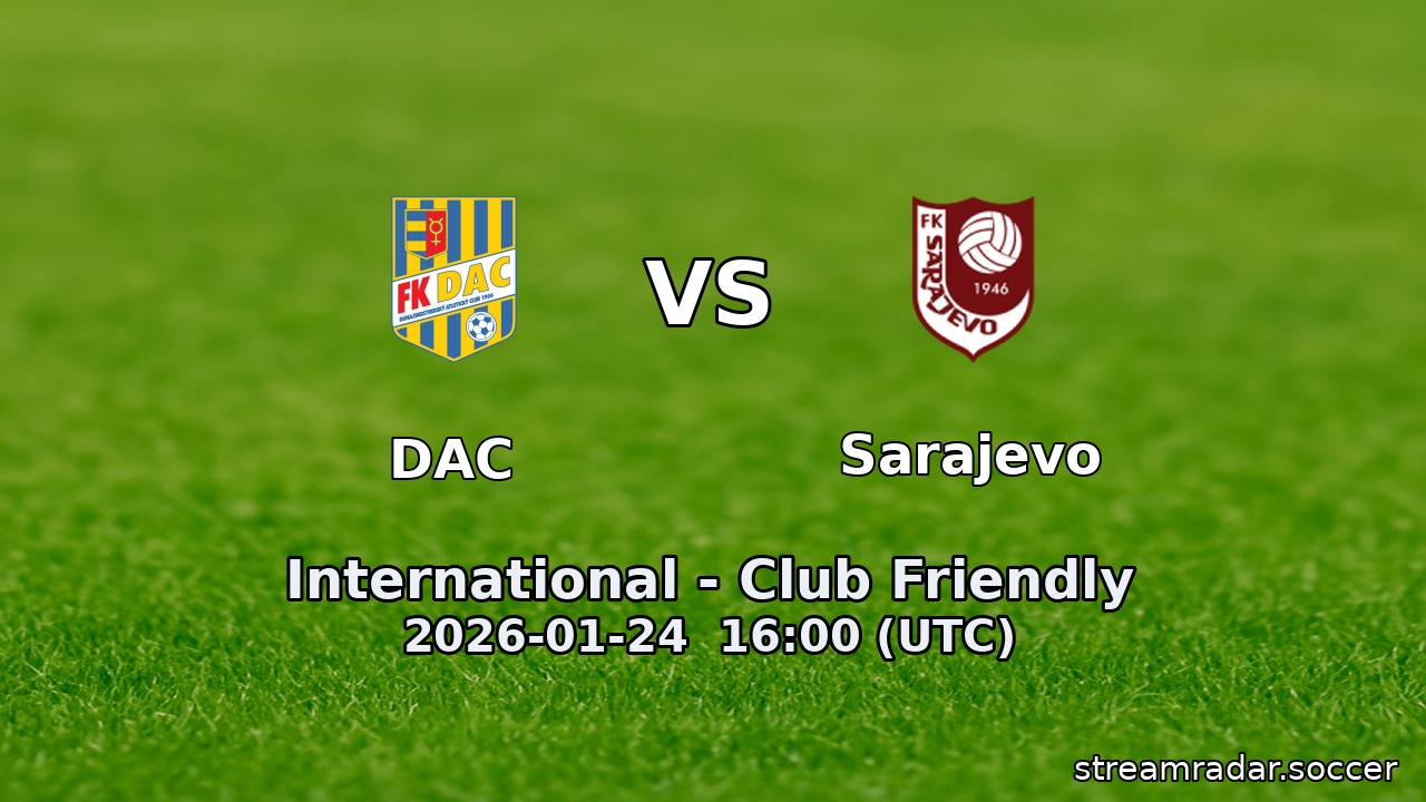 DAC vs Sarajevo