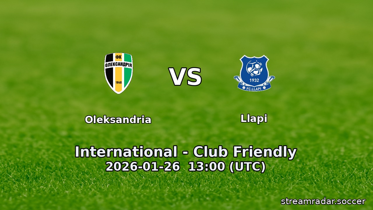 Oleksandria vs Llapi