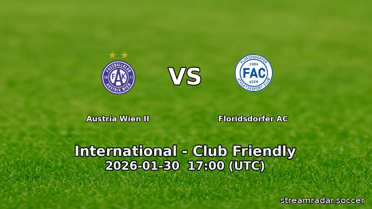 Austria Wien II vs Floridsdorfer AC
