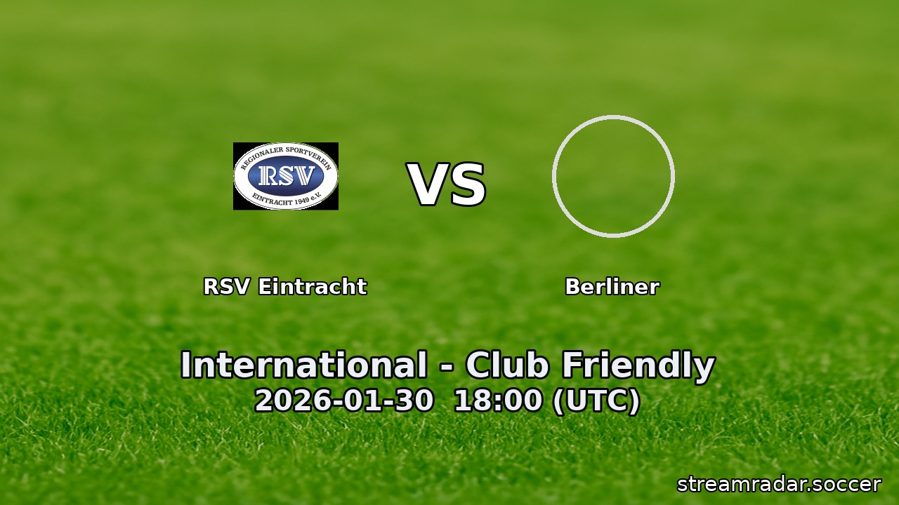 RSV Eintracht vs Berliner