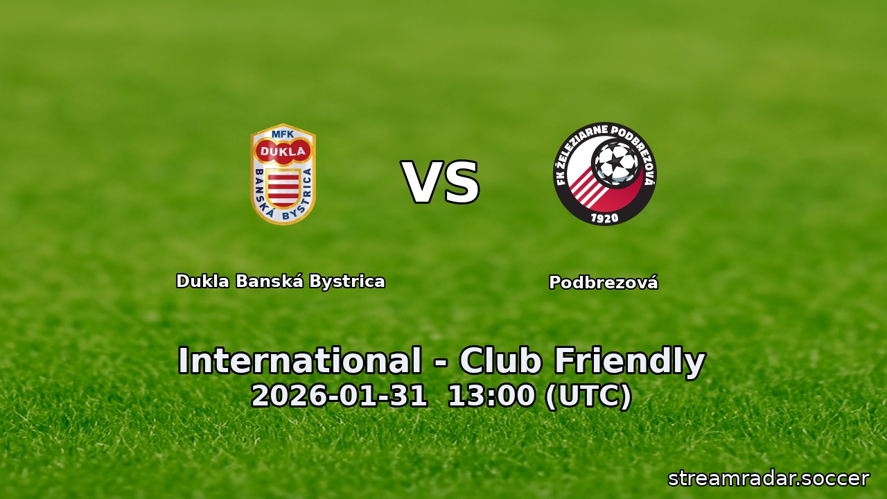 Dukla Banská Bystrica vs Podbrezová